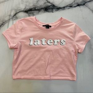 Baby Pink Crop Top